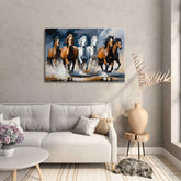 Abstract canvas painting wall décor Minimalist Floral landscape colorful